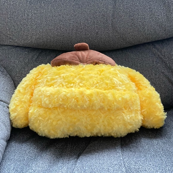 Fuzzy Pompompurin Car Headrest Pillow - Picture 4 of 5